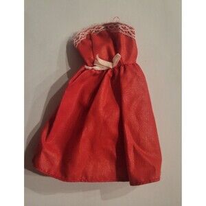 1983 Barbie Superstar Fancy Fashions Red Dress #7510 Vintage Rare